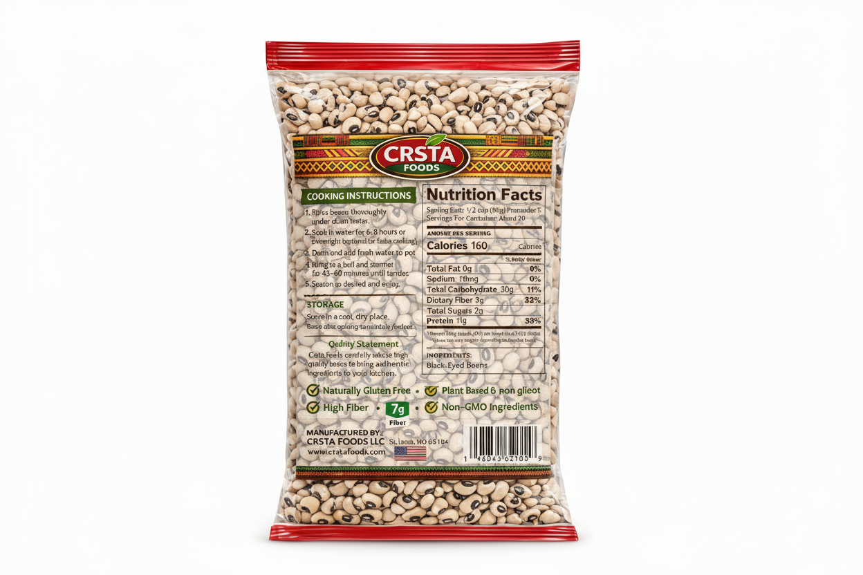 Premium Black-Eyed Beans – High Quality Dry Beans